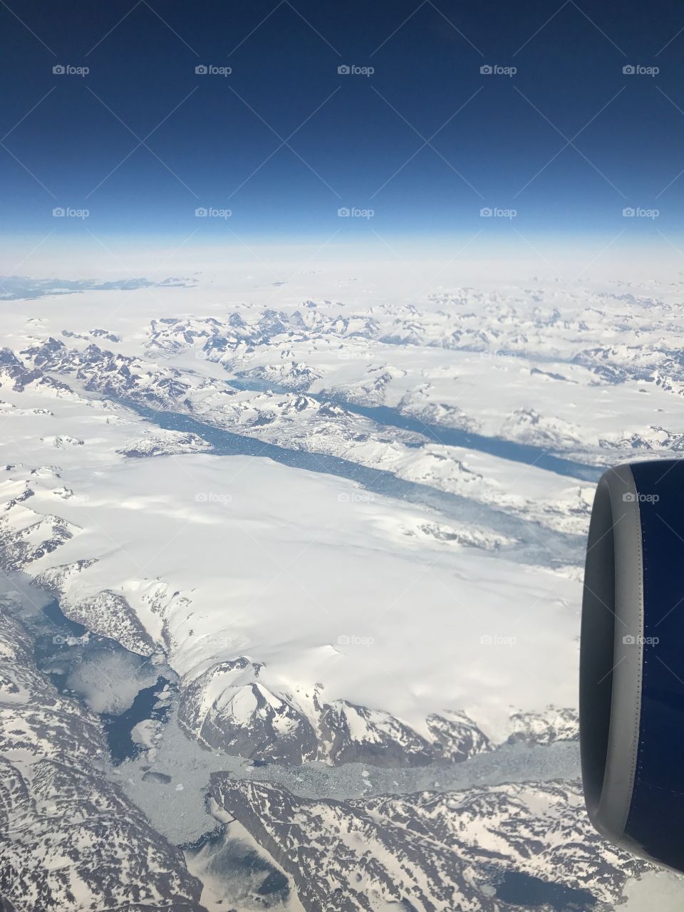 Flying over Greenland 
