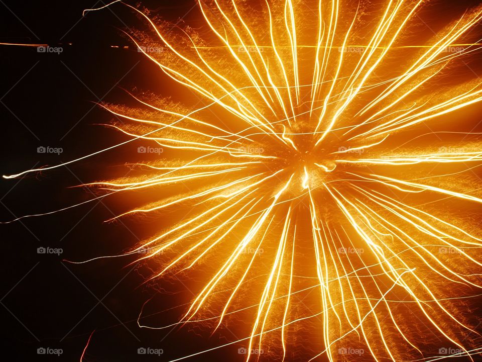 Abstract Blur Motion of Firework