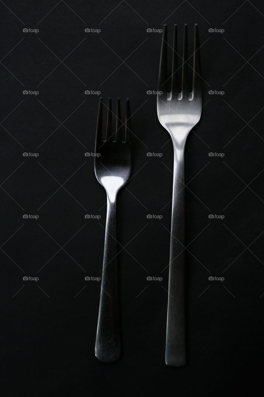 beautiful and stylish set of forks, beauty is in simplicity