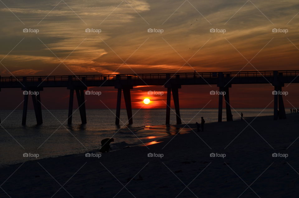 Beach sunset Navarre Florida