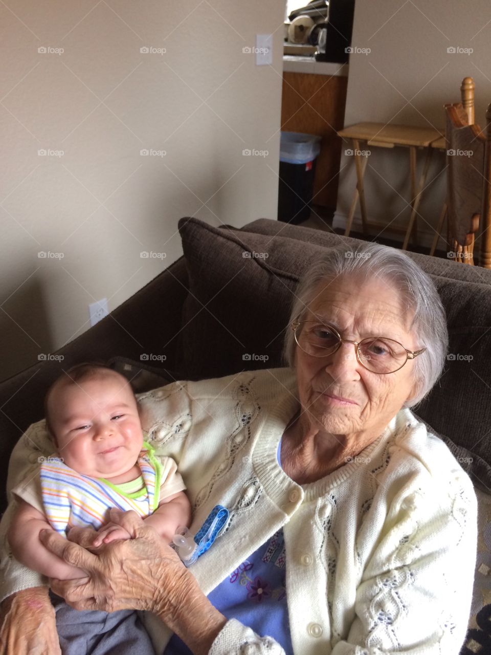 Grandmother with her grandchild
