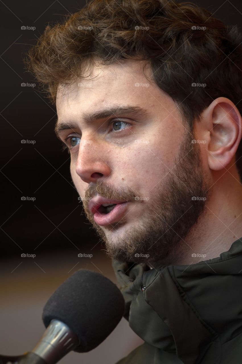 Bas van Weegberg At The International Day Against Racism And Discrimination From The 21 March Comite At Amsterdam The Netherlands 23-3-2024