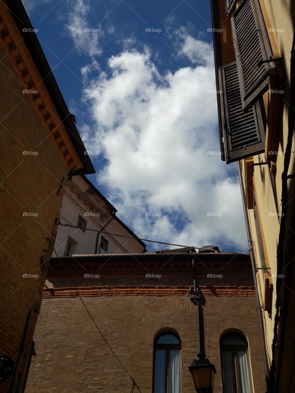 clouds on Ferrara