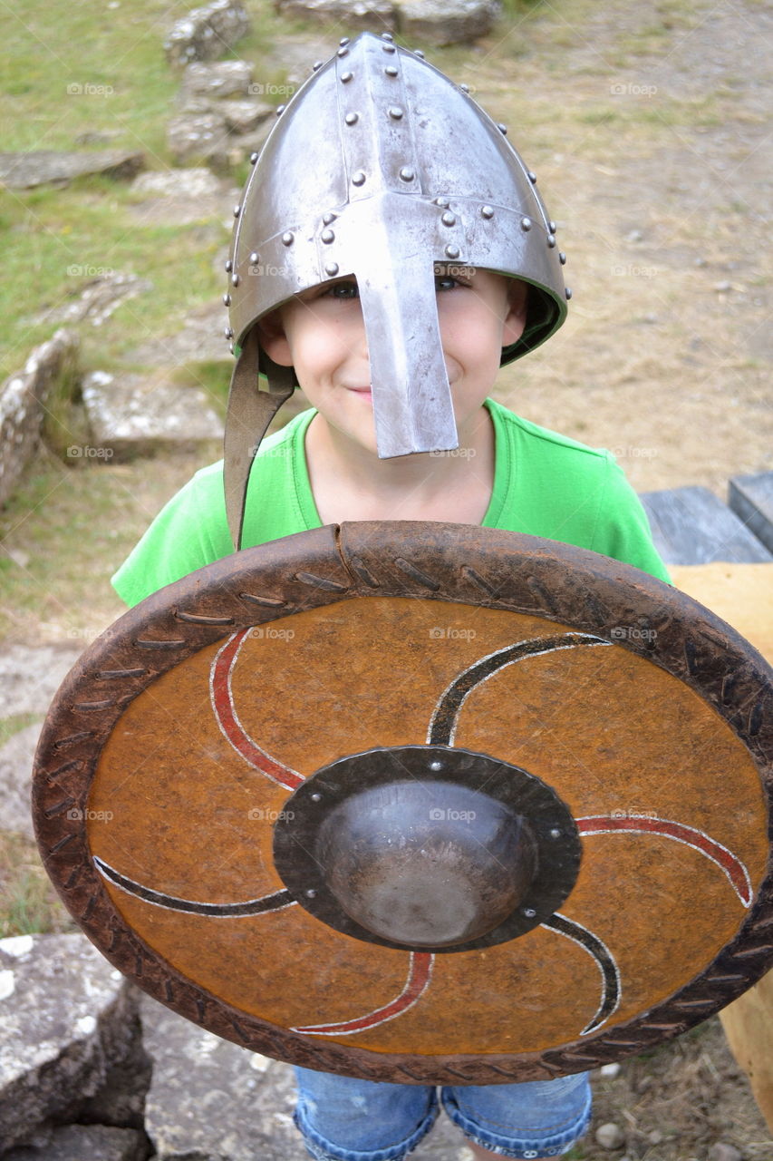 People, One, Child, Outdoors, Helmet