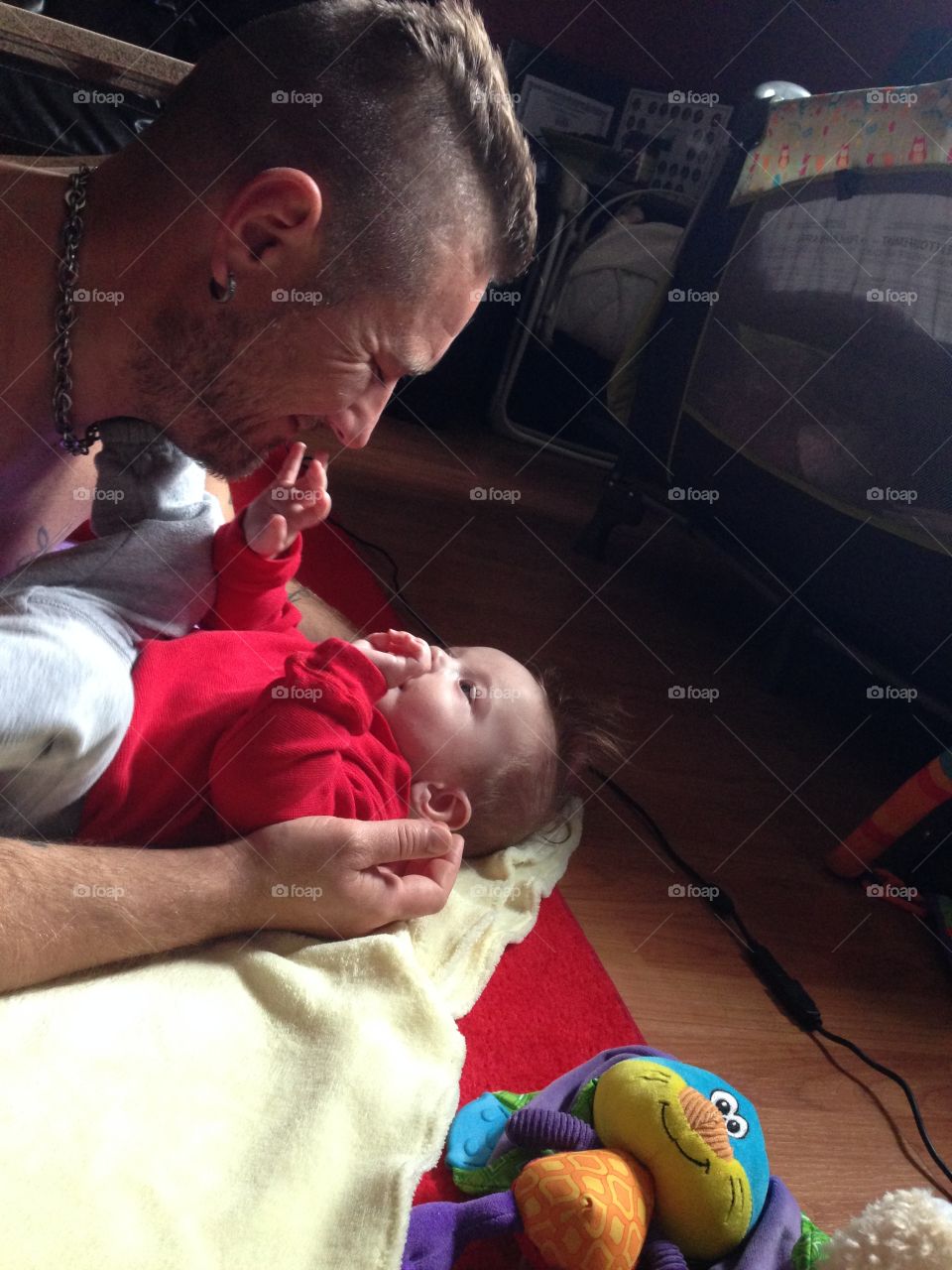 Playtime with daddy 