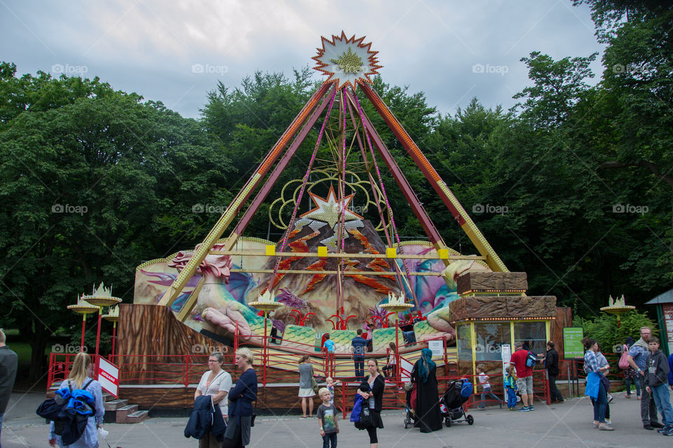 Amusement park Bakken in Denmark.