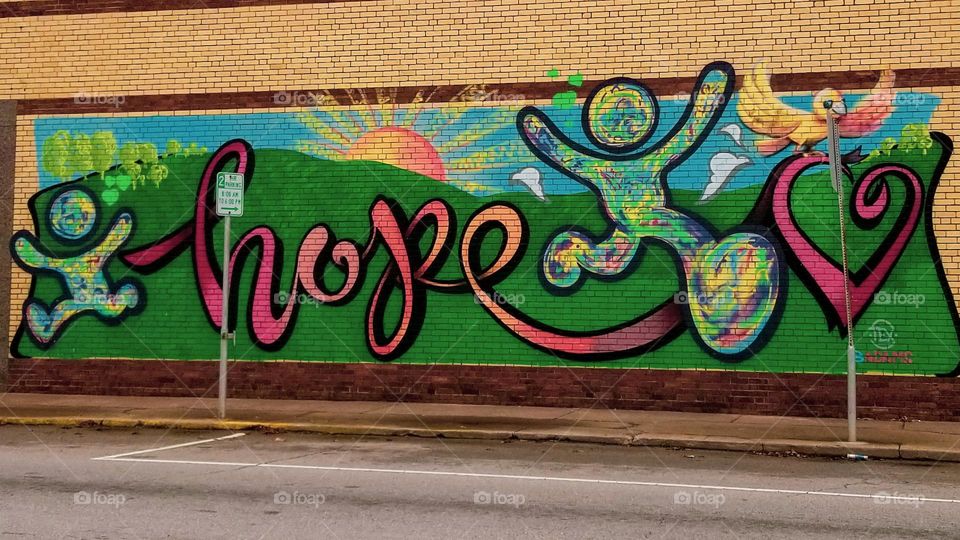 Hope Street Art Downtown Greenville Texas