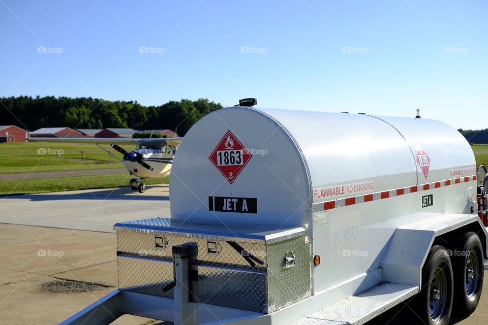 Jet fuel truck 