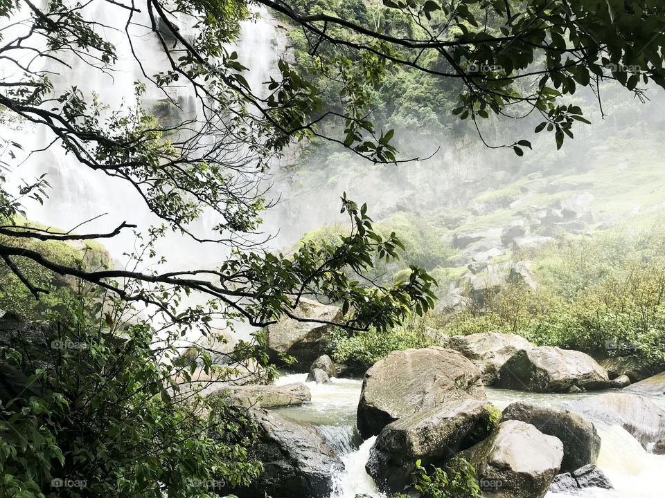 Different View of Bomurufall's in Sri Lanka