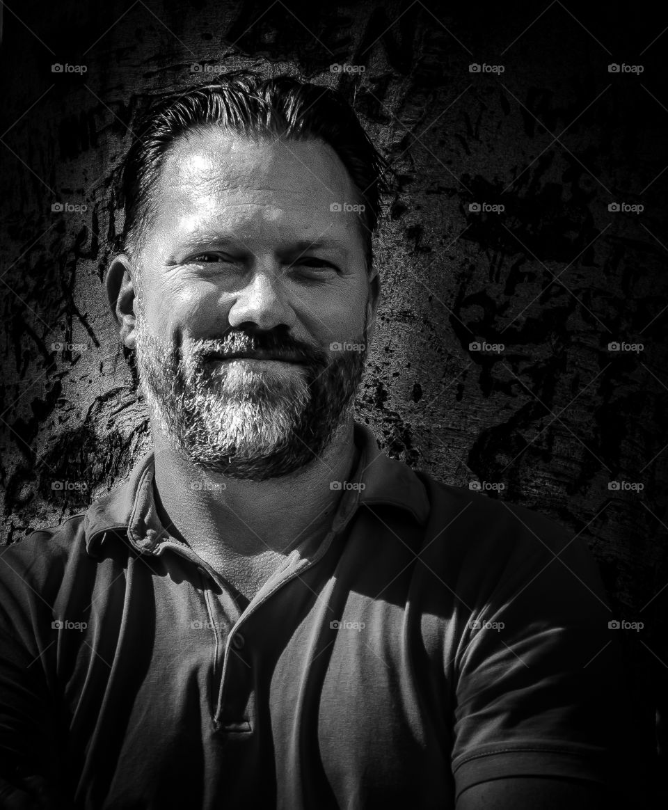 Man with beard . man posing with beard