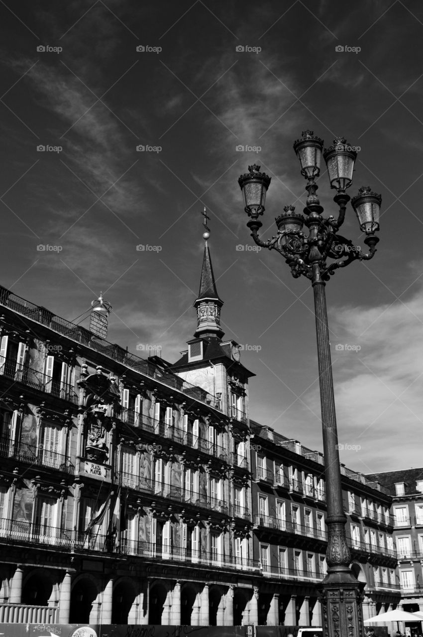 Plaza Mayor. Plaza Mayor, Madrid, Spain.