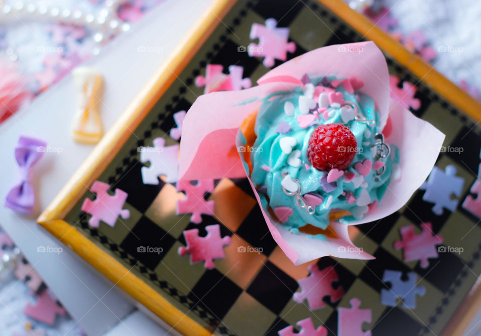cupcake magic music chessboard kawaii