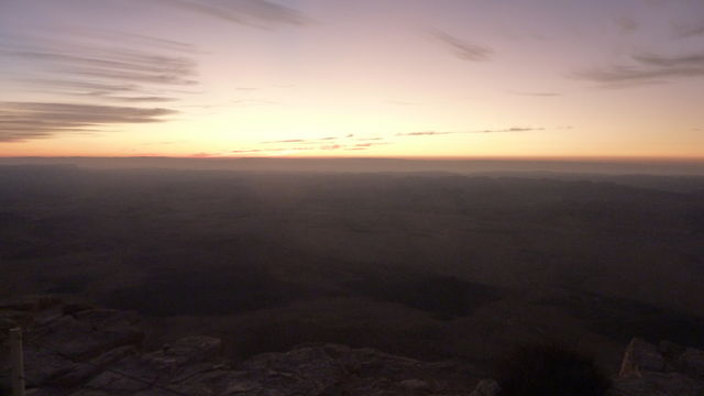 Meeting Sunrise In The Desert