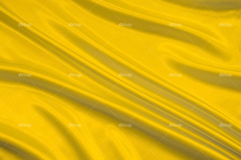 Yellow silk fabric