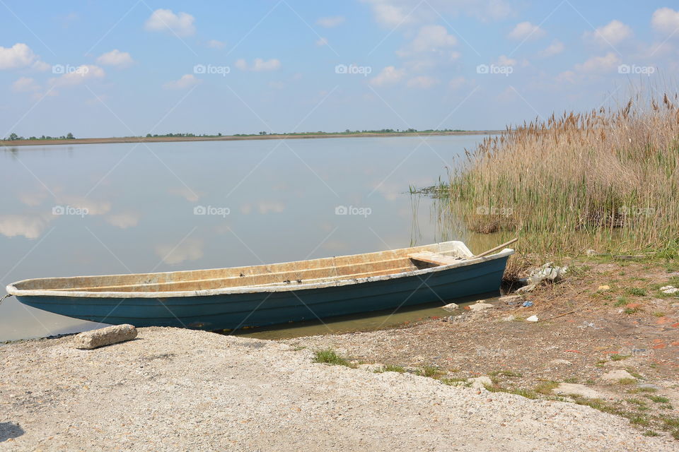 Water, No Person, Lake, Boat, Landscape