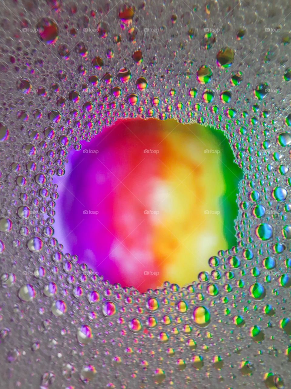 Colorful bubbles- macro