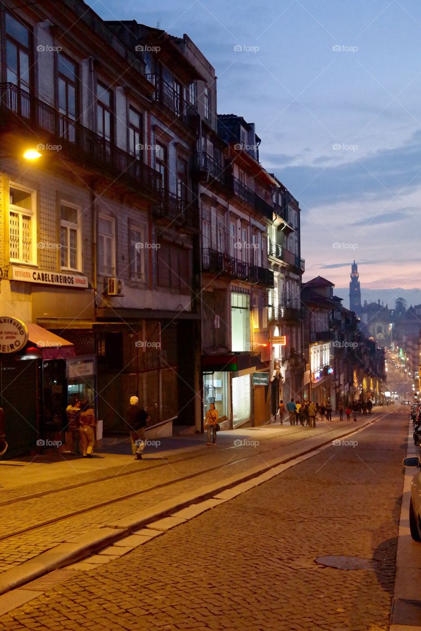Porto. Long days of summer in Oporto city, Portugal