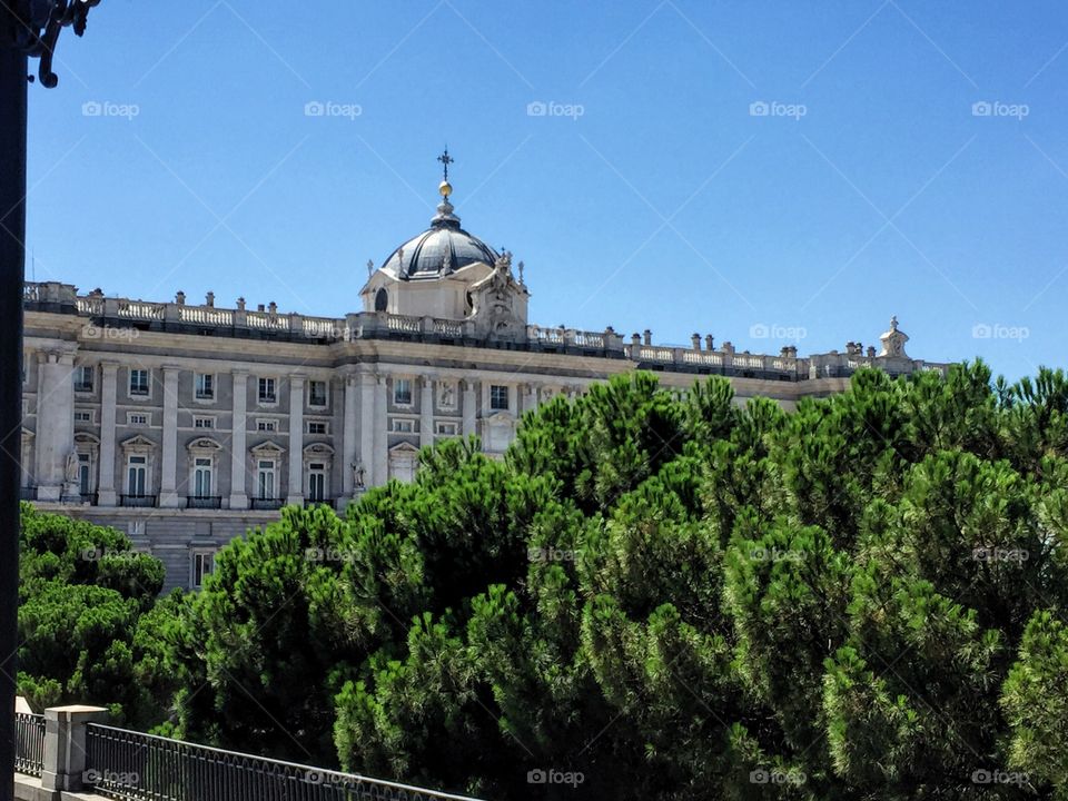 The Royal palace in Madrid 