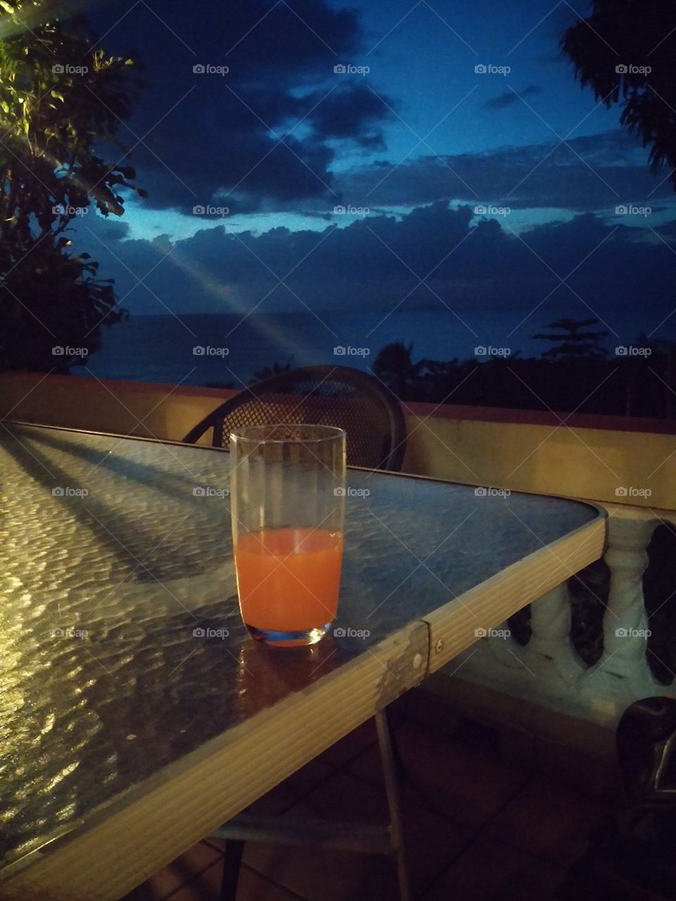 Puerto Rico sunset drink