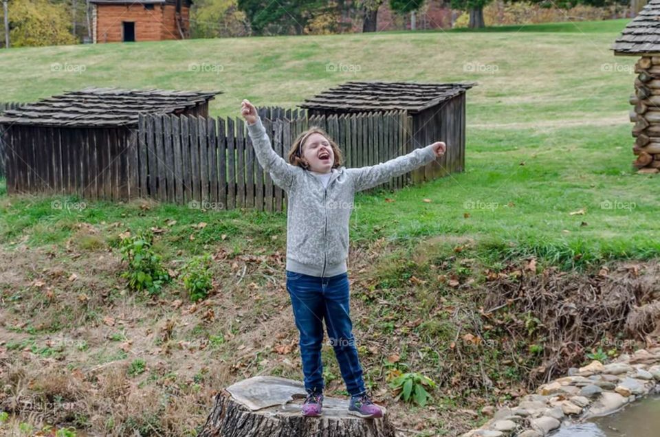 Happy Girl in Country