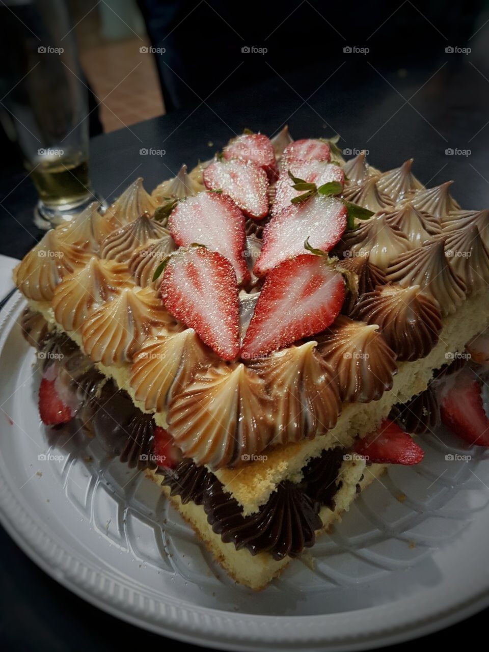 bolo cake morango strawberry