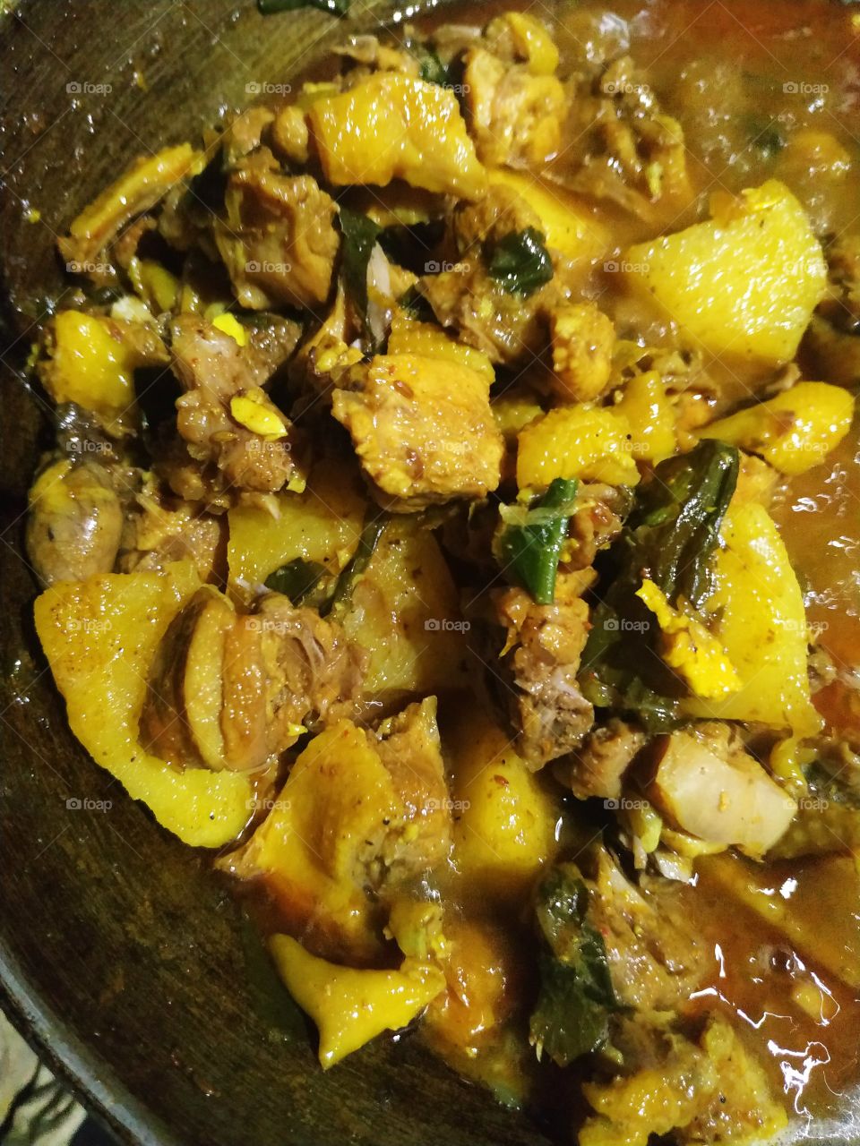 chicken curry in Manipuri style
