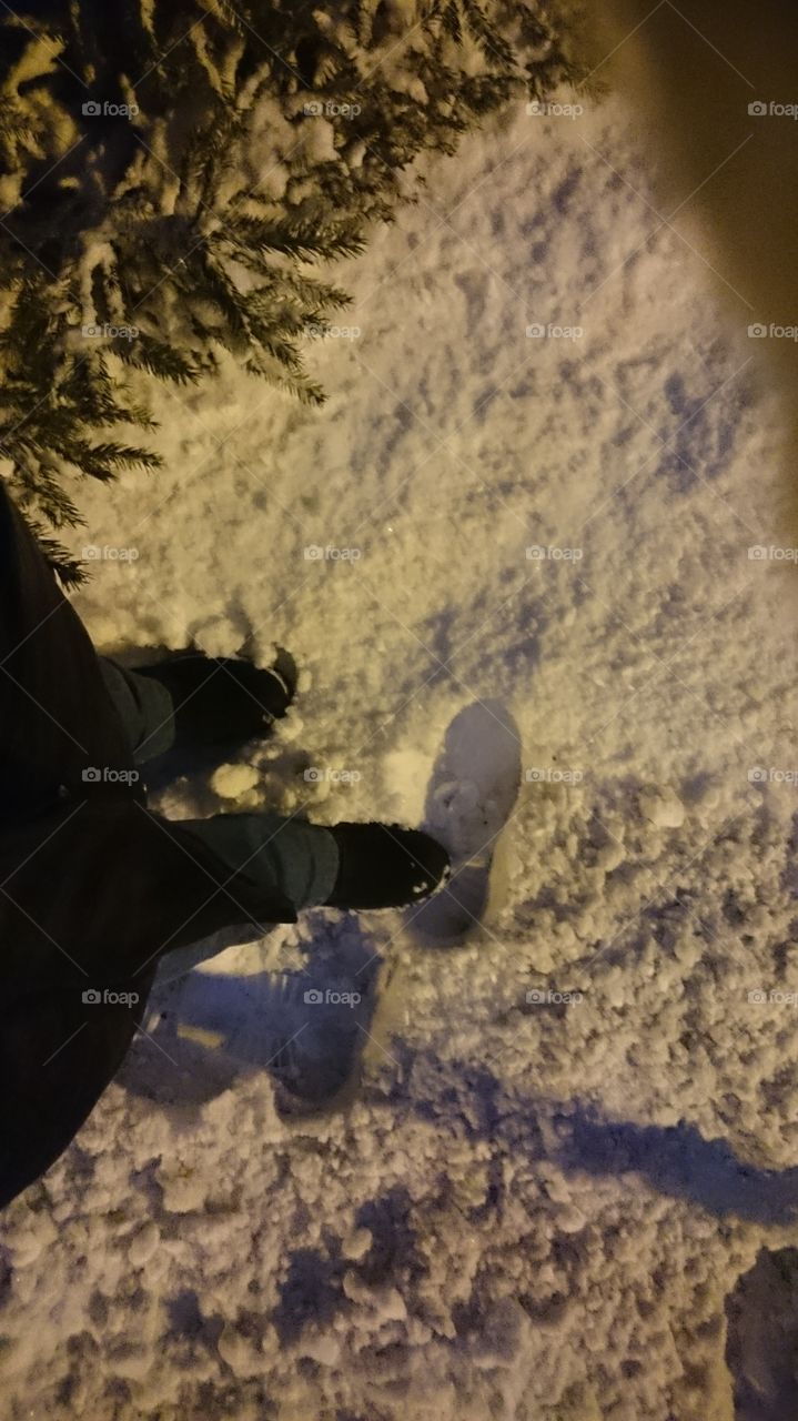 RK experiences snow in Norway last December