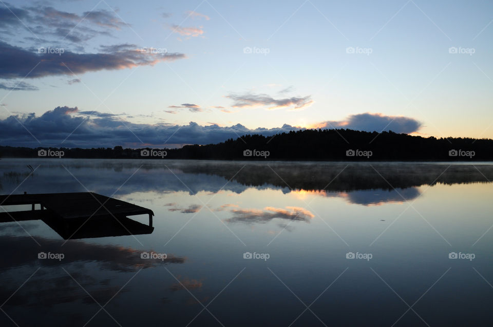 Scenic view of lake