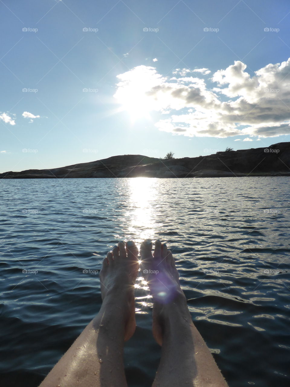 Barefoot in the sun