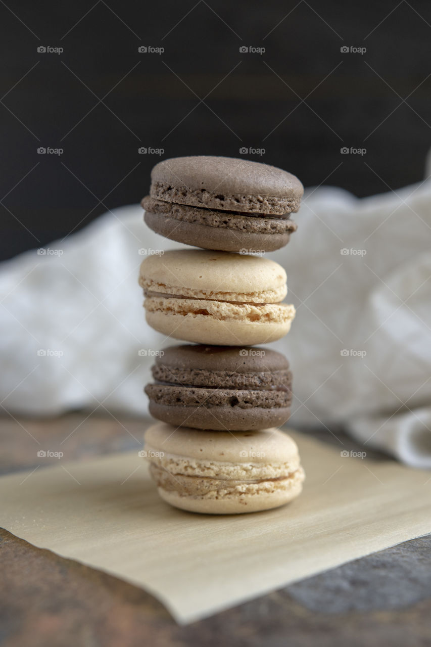 A Stack of French Macaroons 