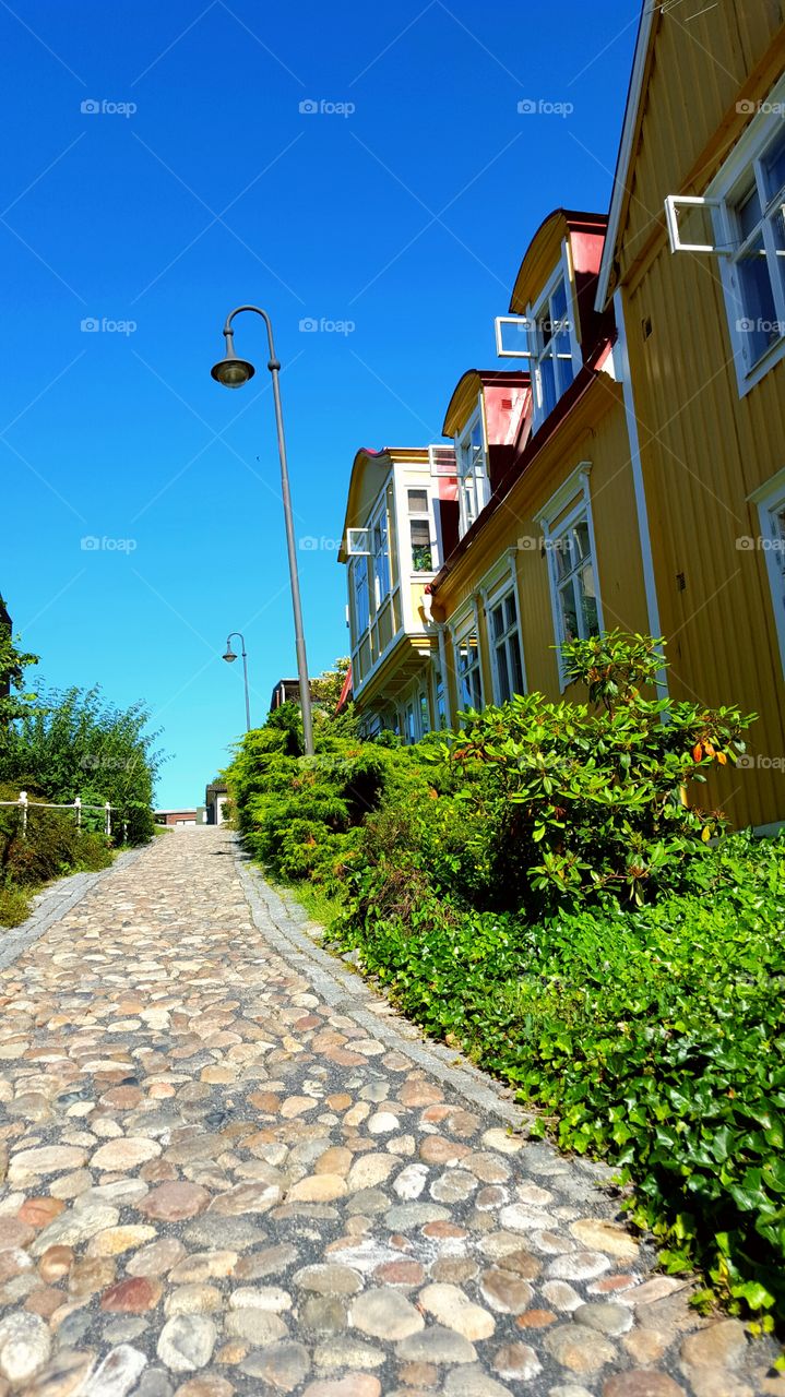 Kullerstensgränd i Karlshamn