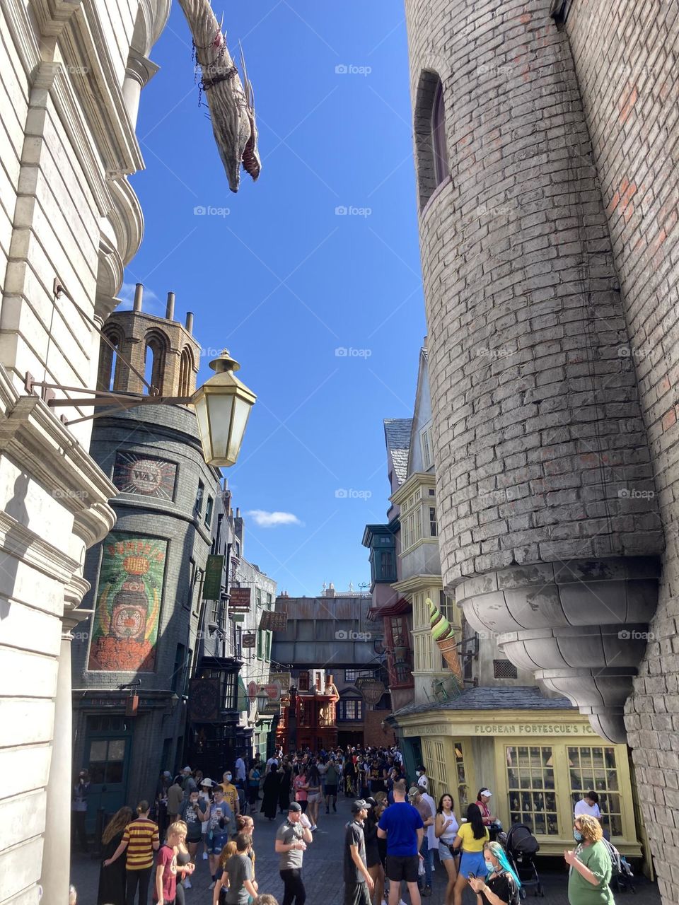 Rooftops of Diagon Alley at Universal. CM Photography. January 2022. 