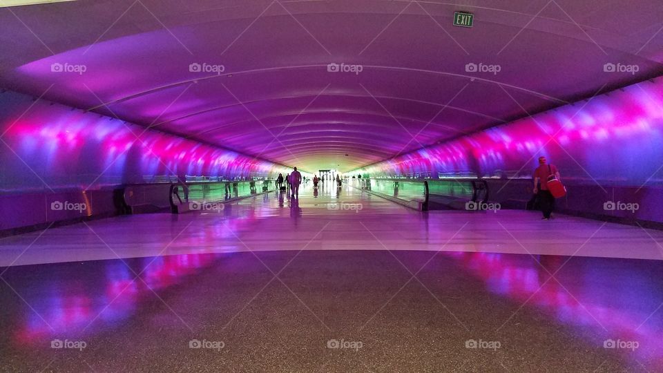 DTW Airport Tunnel of Light
