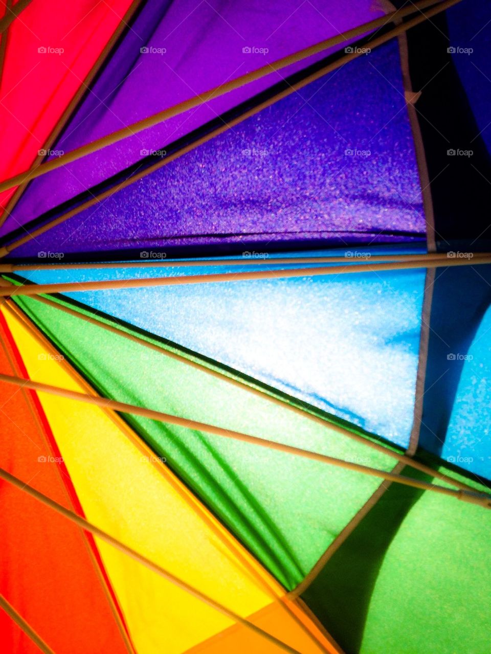 Rainbow beach umbrella 