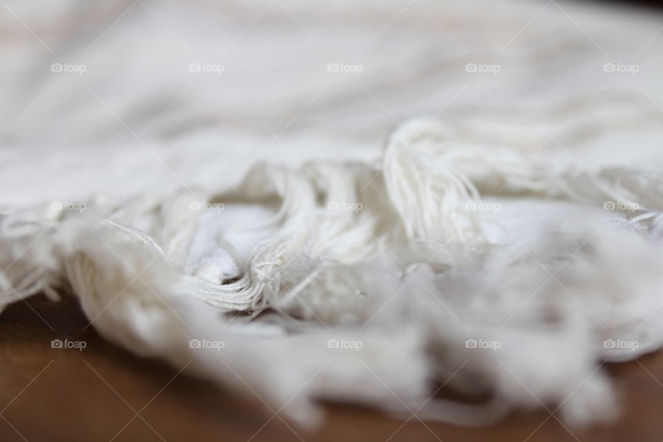 white textile material