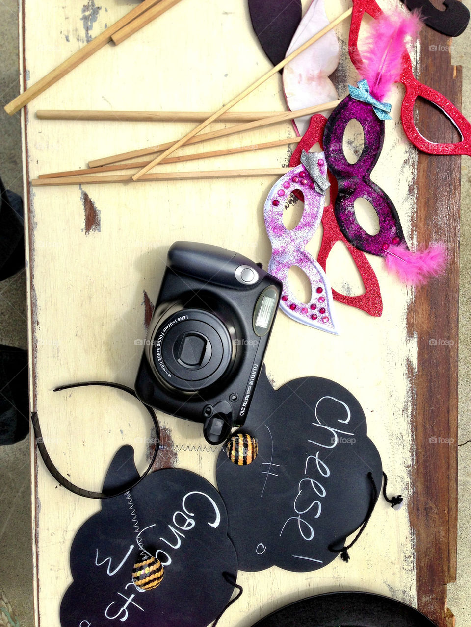 Photobooth masks and camera