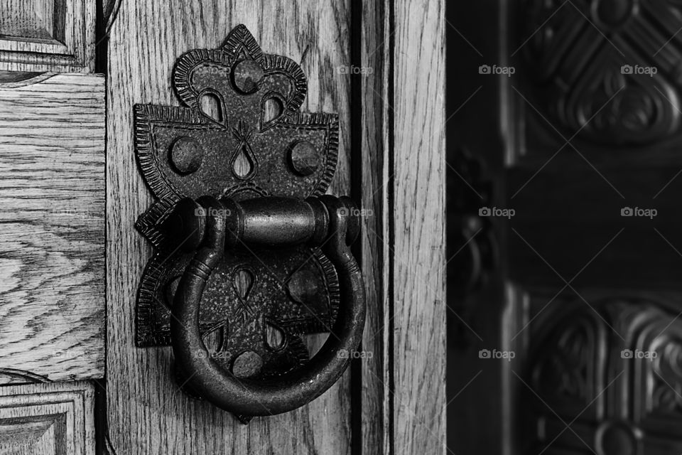 Front door (black & white)