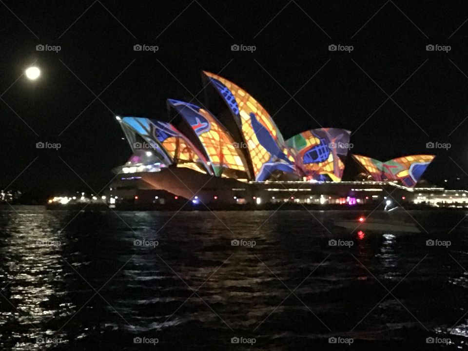 Sydney Opera House during Vivid Sydney 