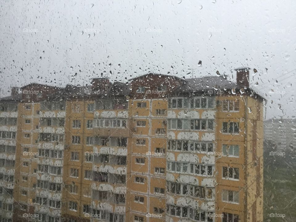 Russia. House. Home. Rainy day. No filter. Original photo 