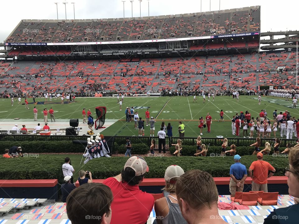 Auburn versus Mississippi college football game Bryant Denny Stadium auburn Alabama 2017