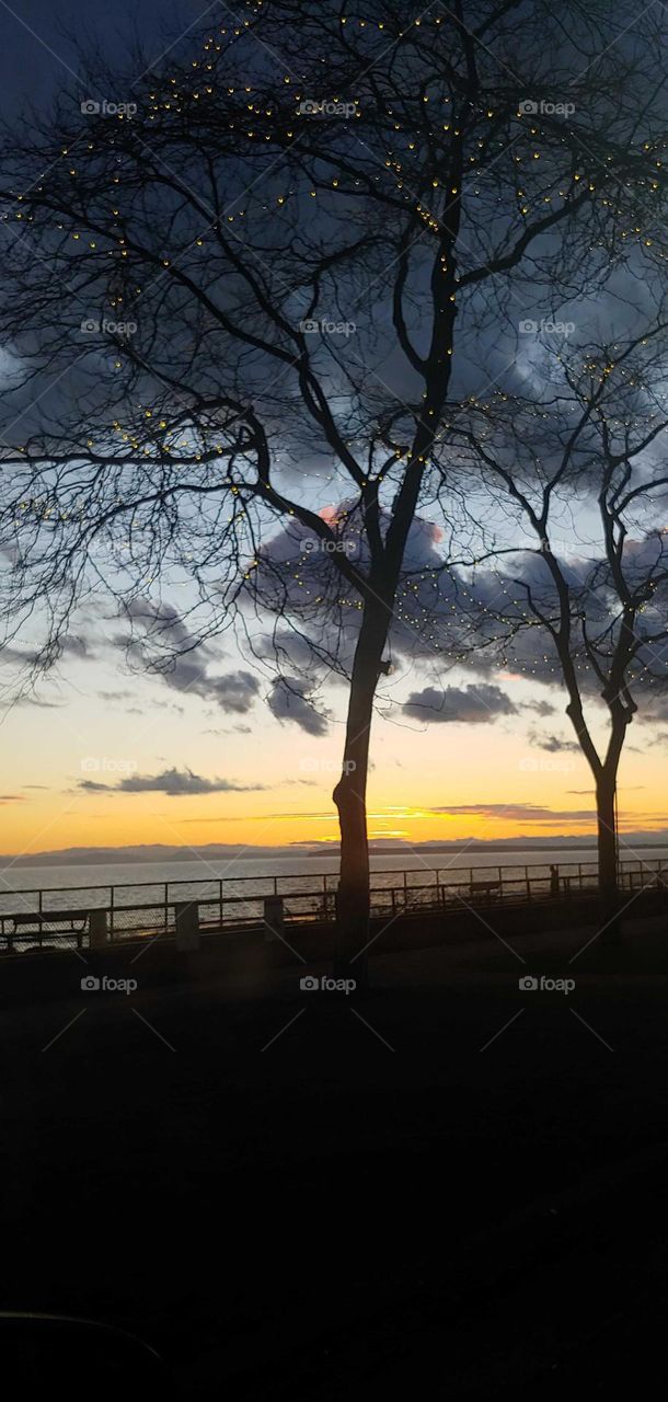 Sunset view at the beach.Natures Beauty