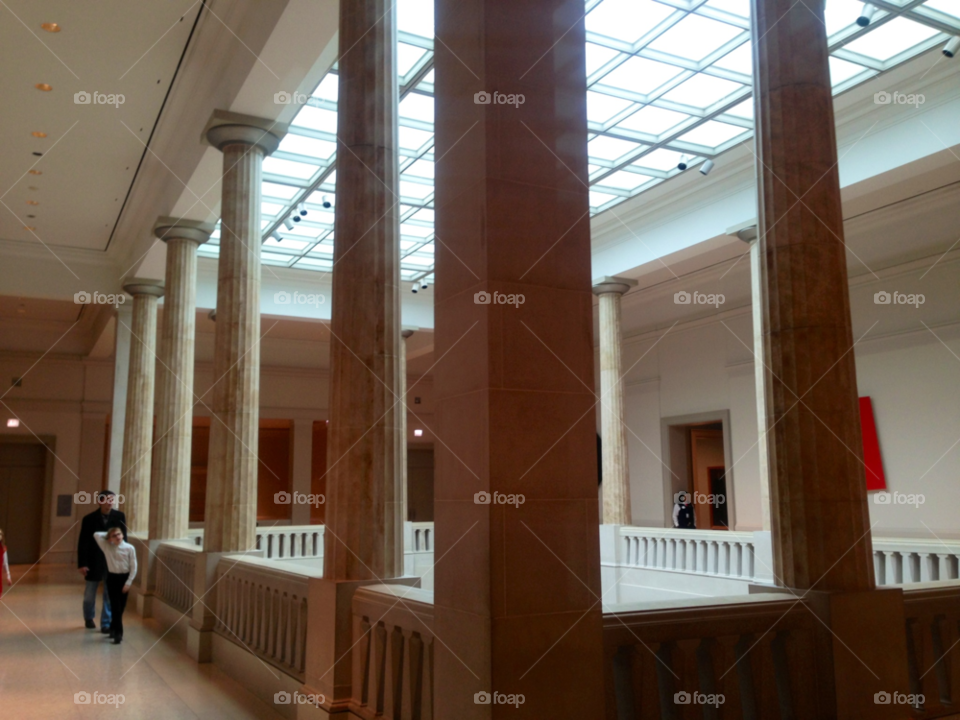 white cold art museum by mengzishiliu