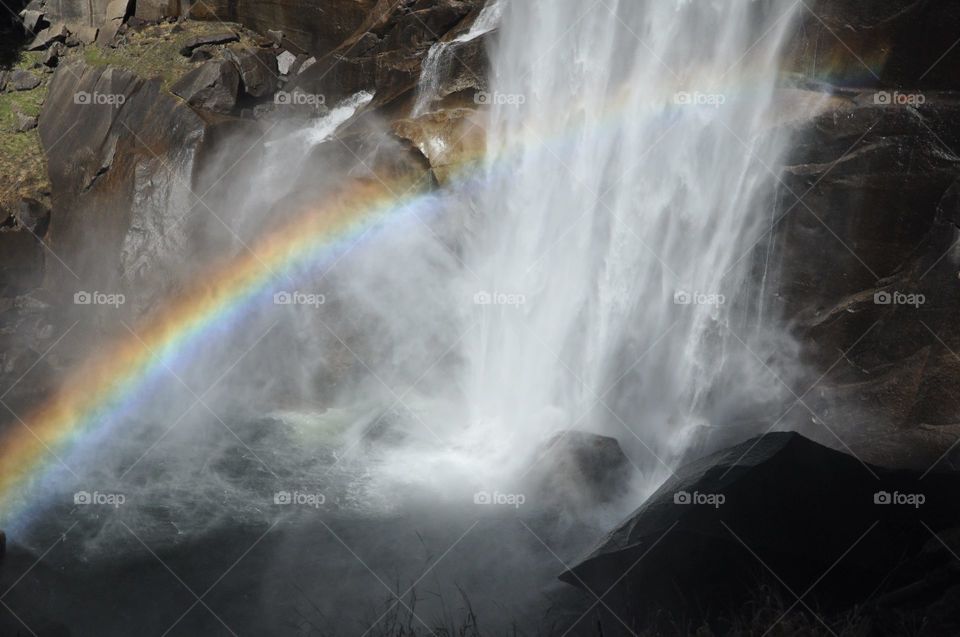 Rainbow over the falls