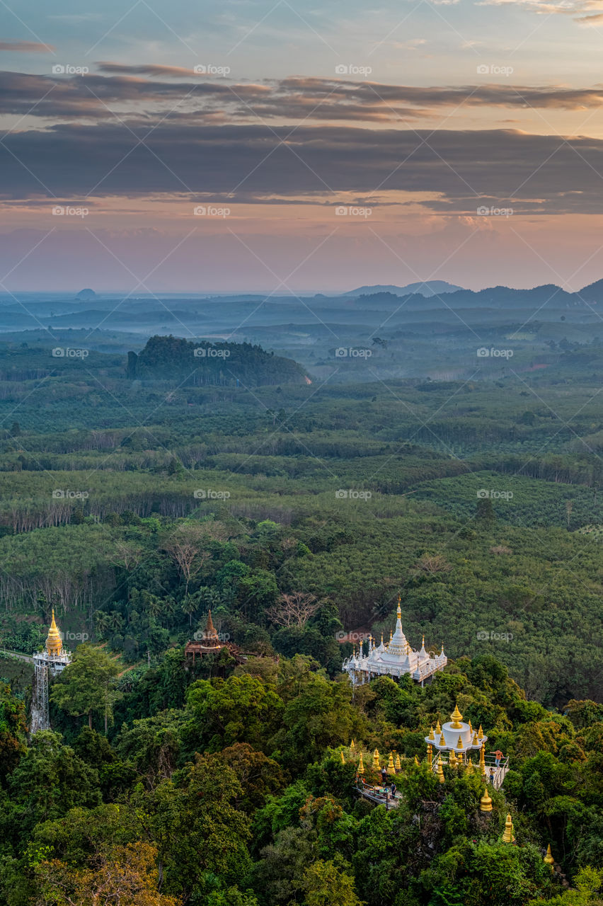 Sunrise over beautiful pagoda