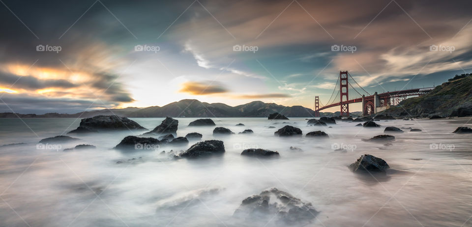 Golden Gate Bridge from Marshall’s beach