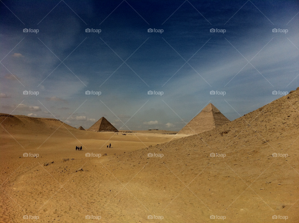 desert egypt pyramids cairo by samyen