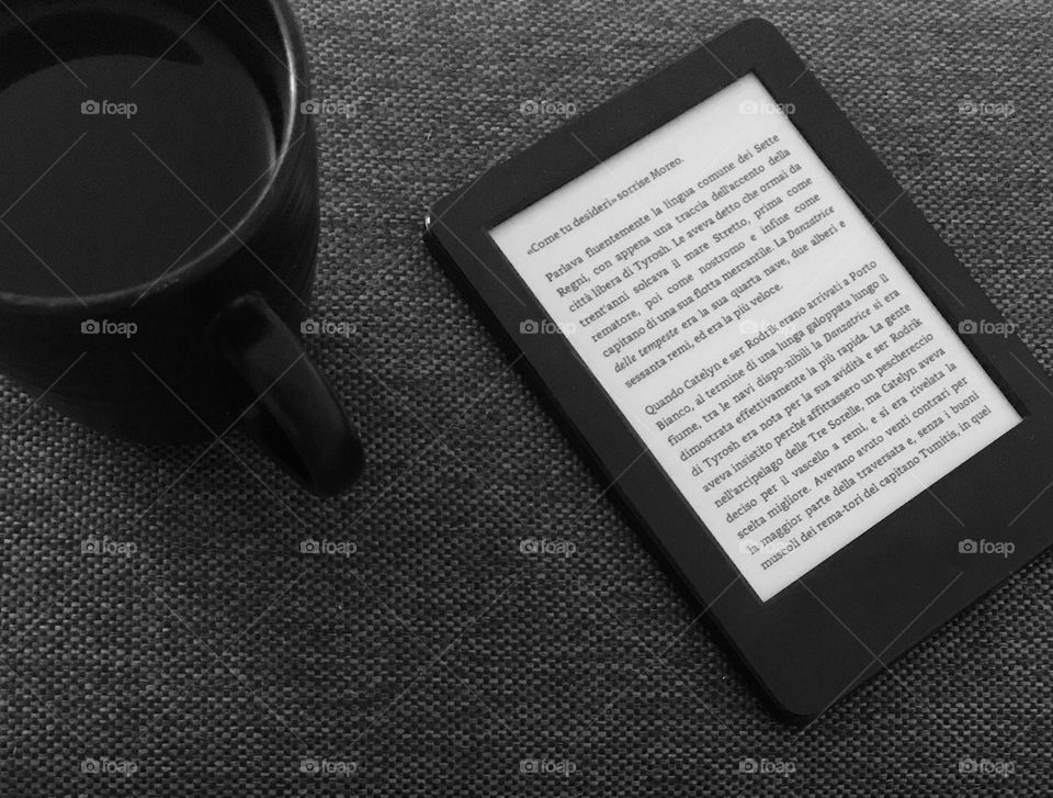 I love reading my e-book