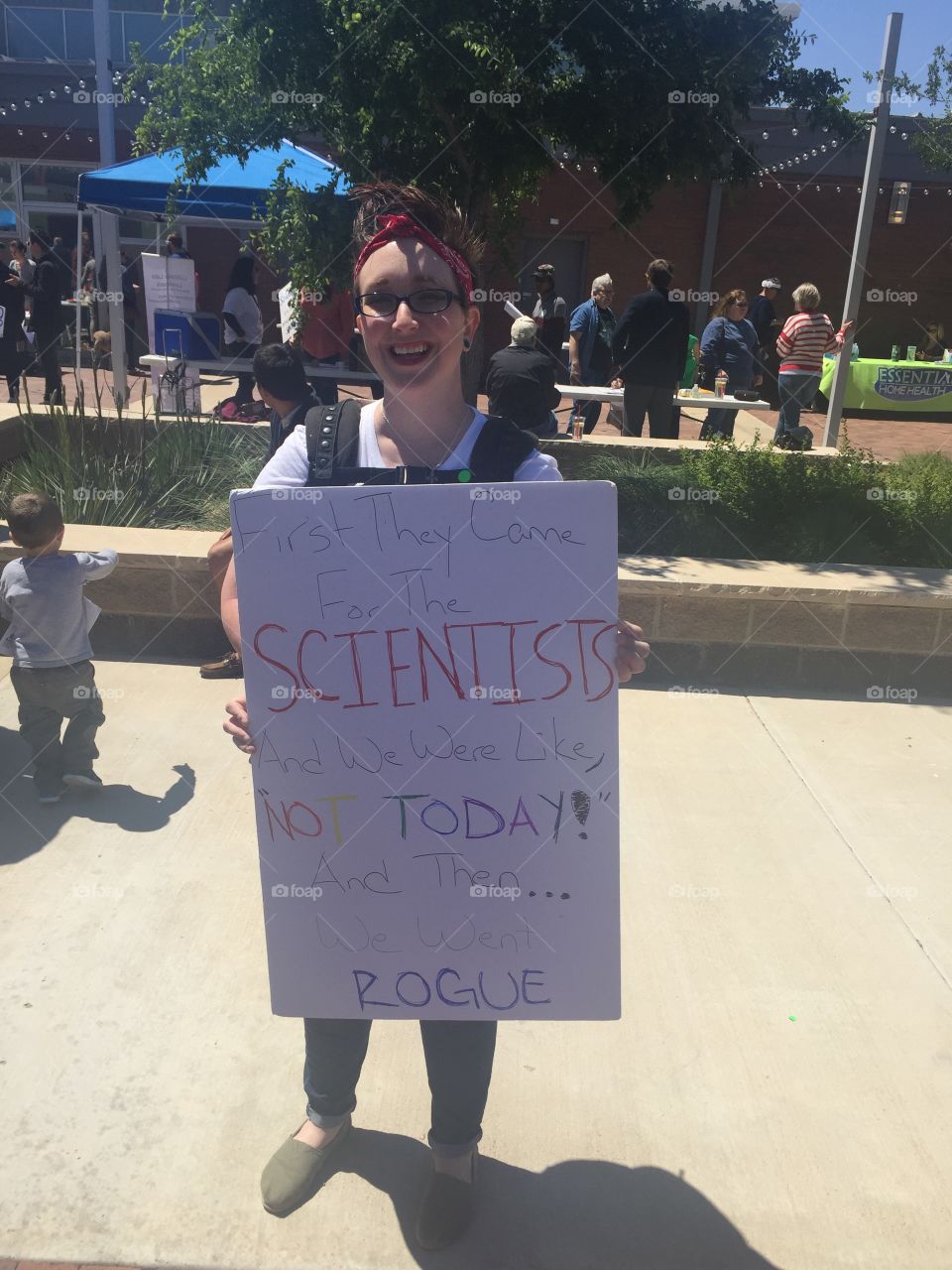 Girl at March for Science.