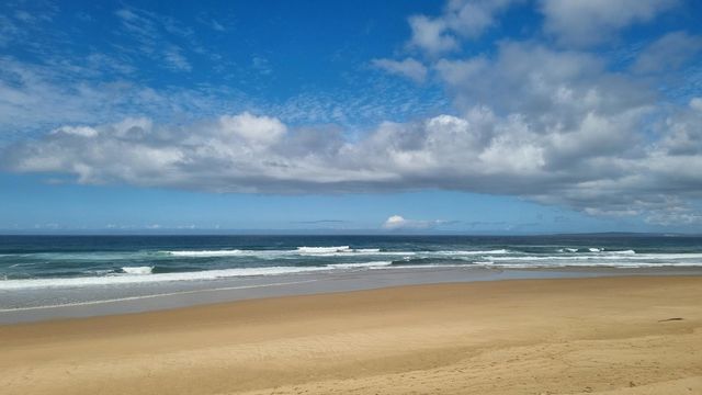 a beautiful  beach scene and perfect weather.danabay south Africa.