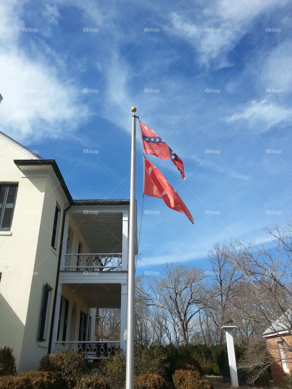 Flag, No Person, Outdoors, Sky, Architecture
